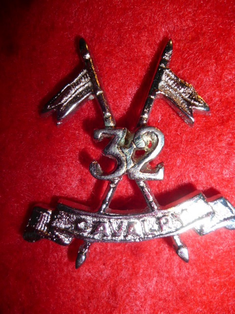 32nd Cavalry Cap Badge - Pakistan Army, Armoured Corps  